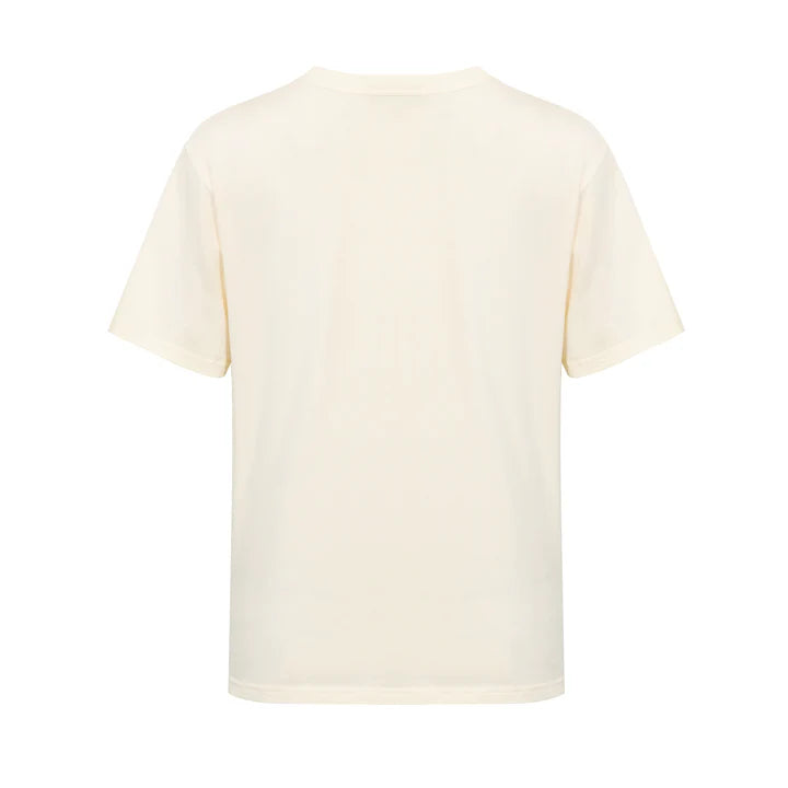 Creamy Rose Lace-up T-shirt