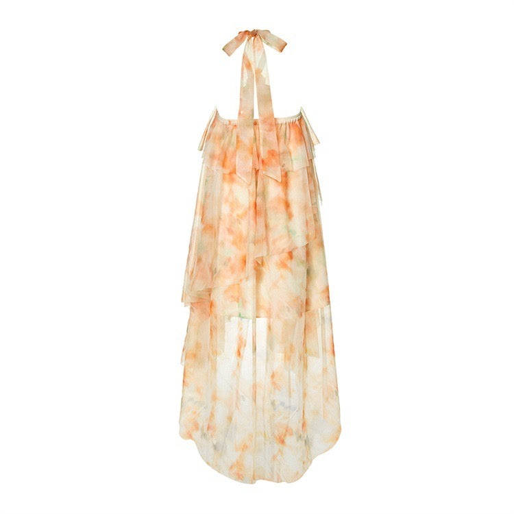 Floral Layered Flowing Midi Dress