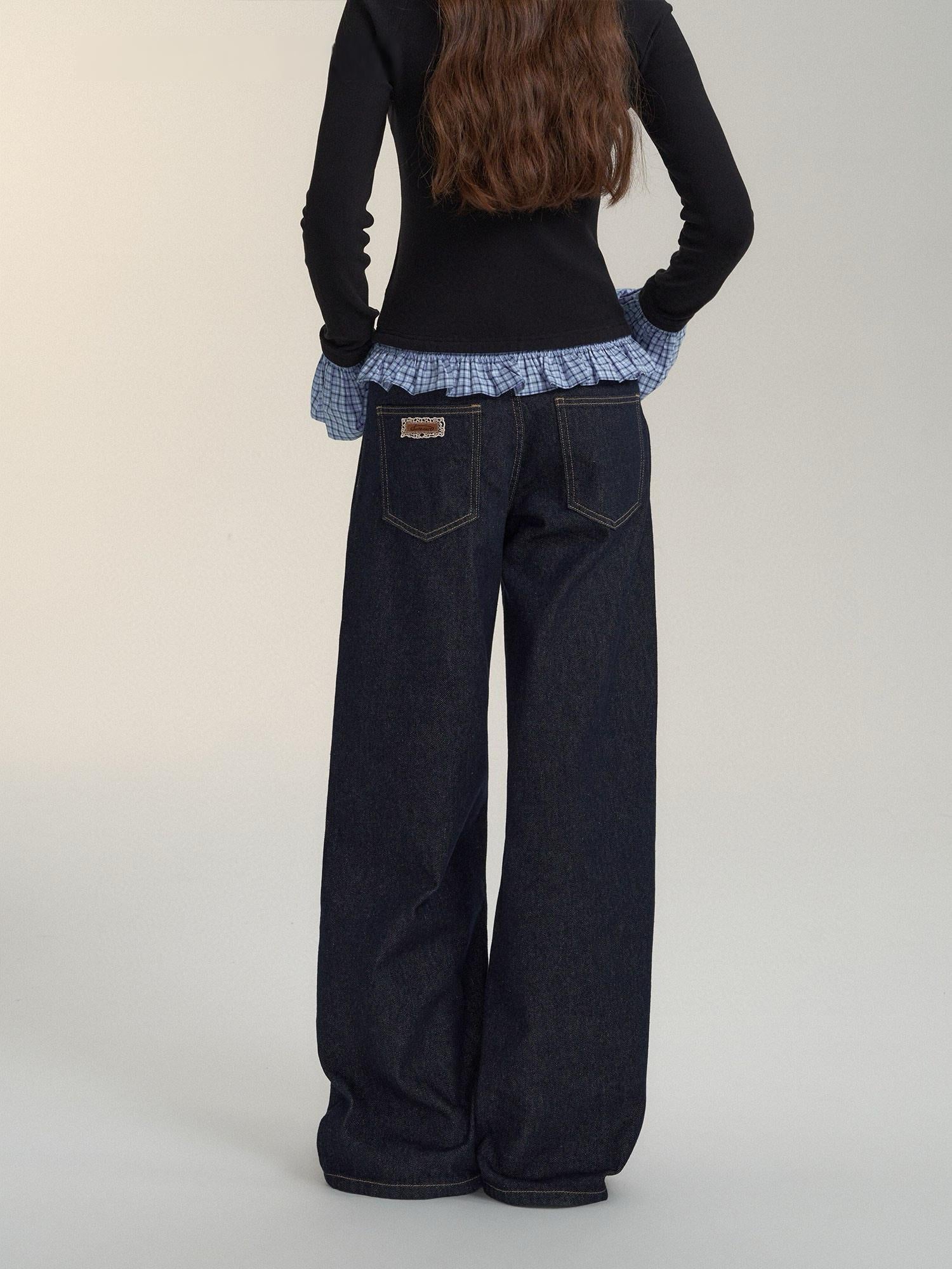 Baggy Wide-Leg High Waist Jeans