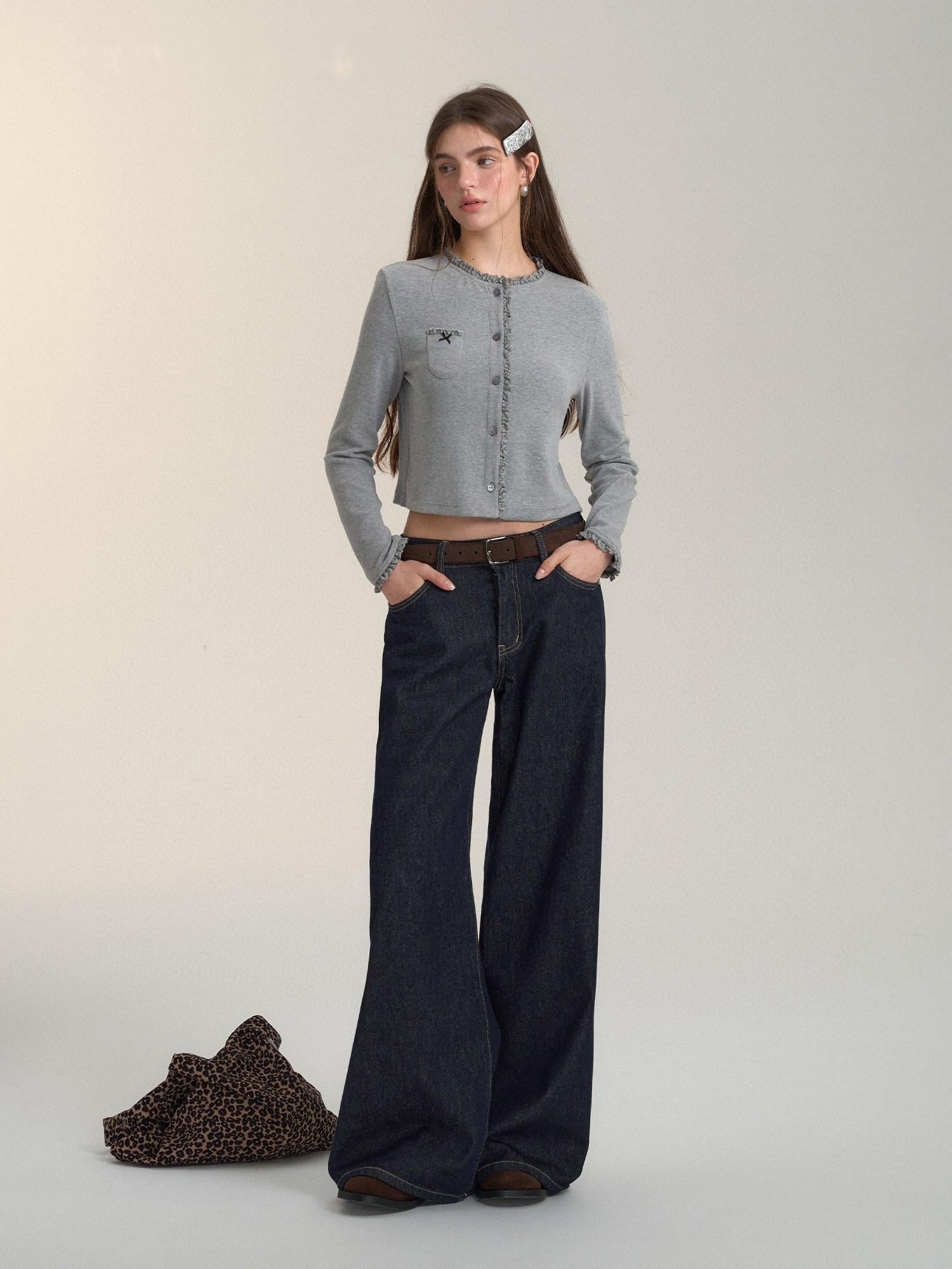 Baggy Wide-Leg High Waist Jeans