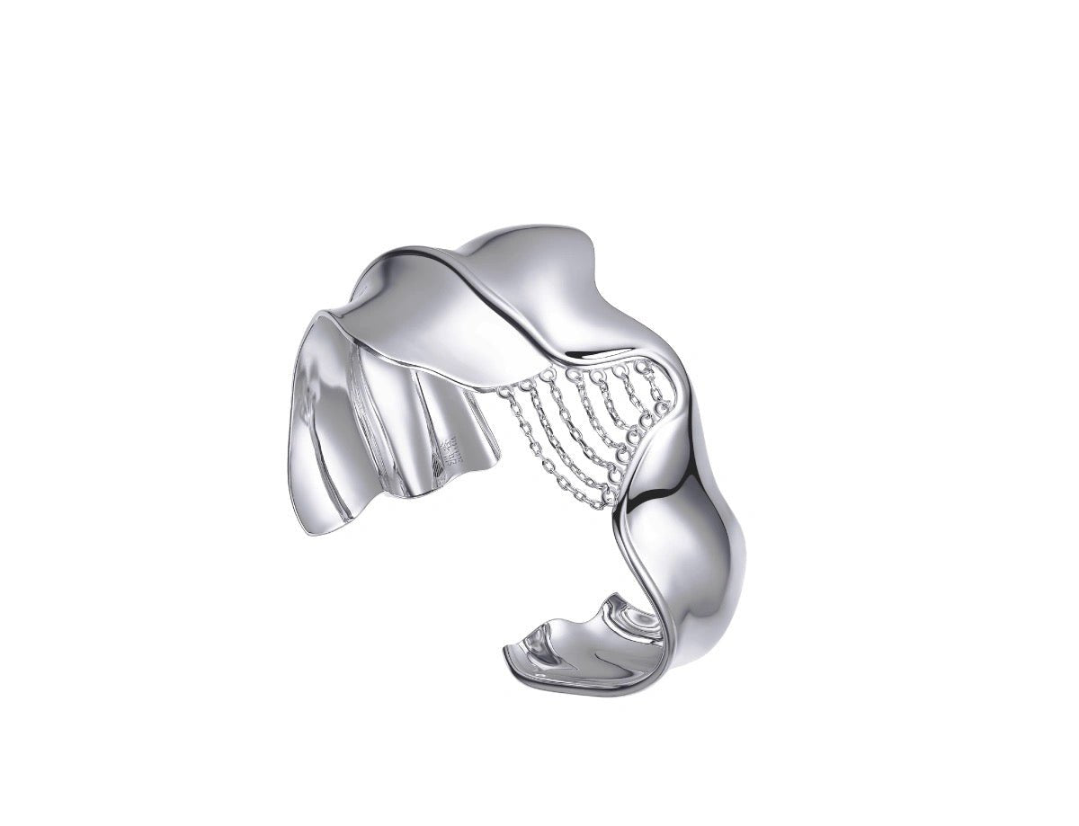 Orchid Elegance Cuff Bracelet
