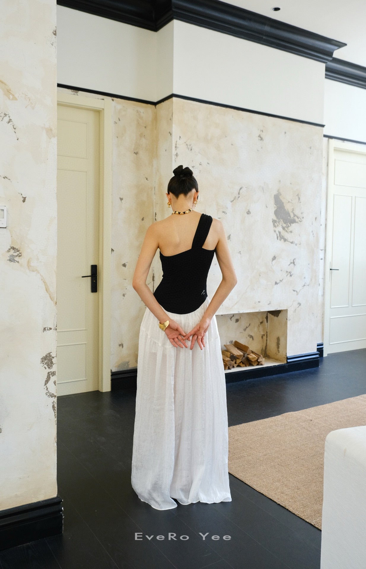 Asymmetrical One-Shoulder Maxi Dress