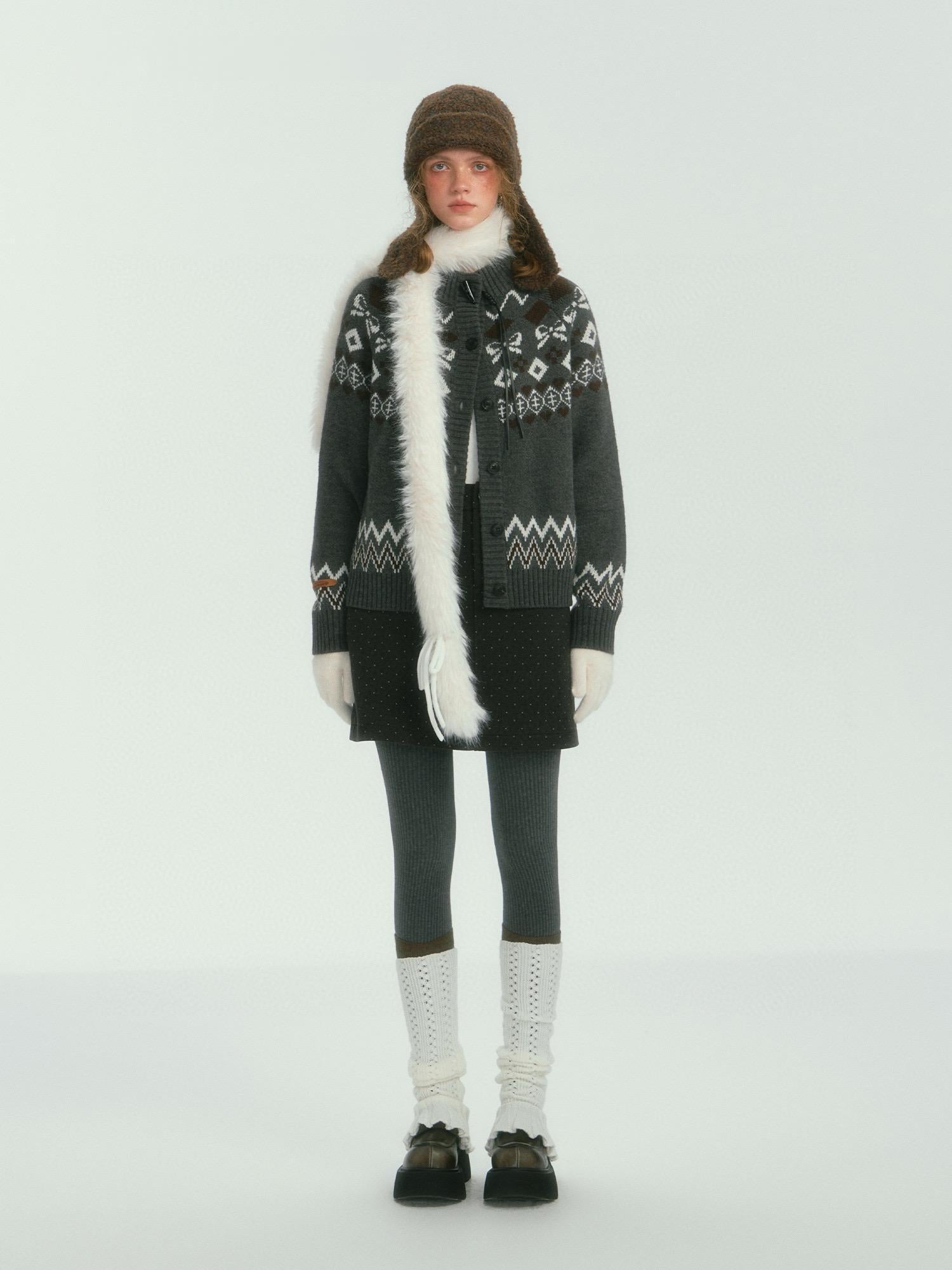 Vintage Fair Isle Knit Cardigan