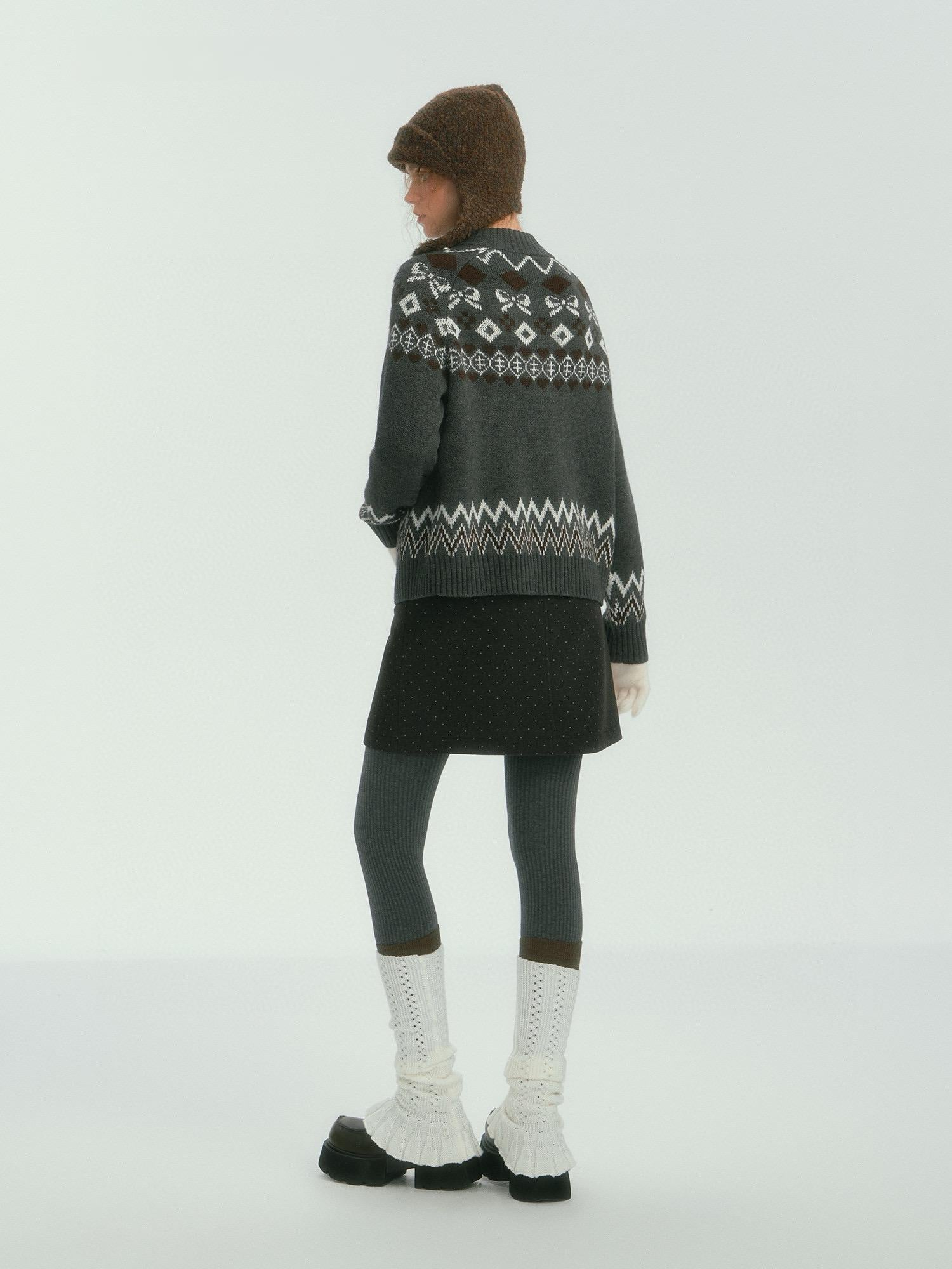 Vintage Fair Isle Knit Cardigan