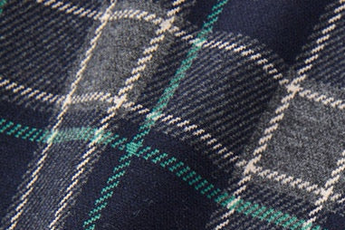 Plaid Wide-Leg Adjustable Pants