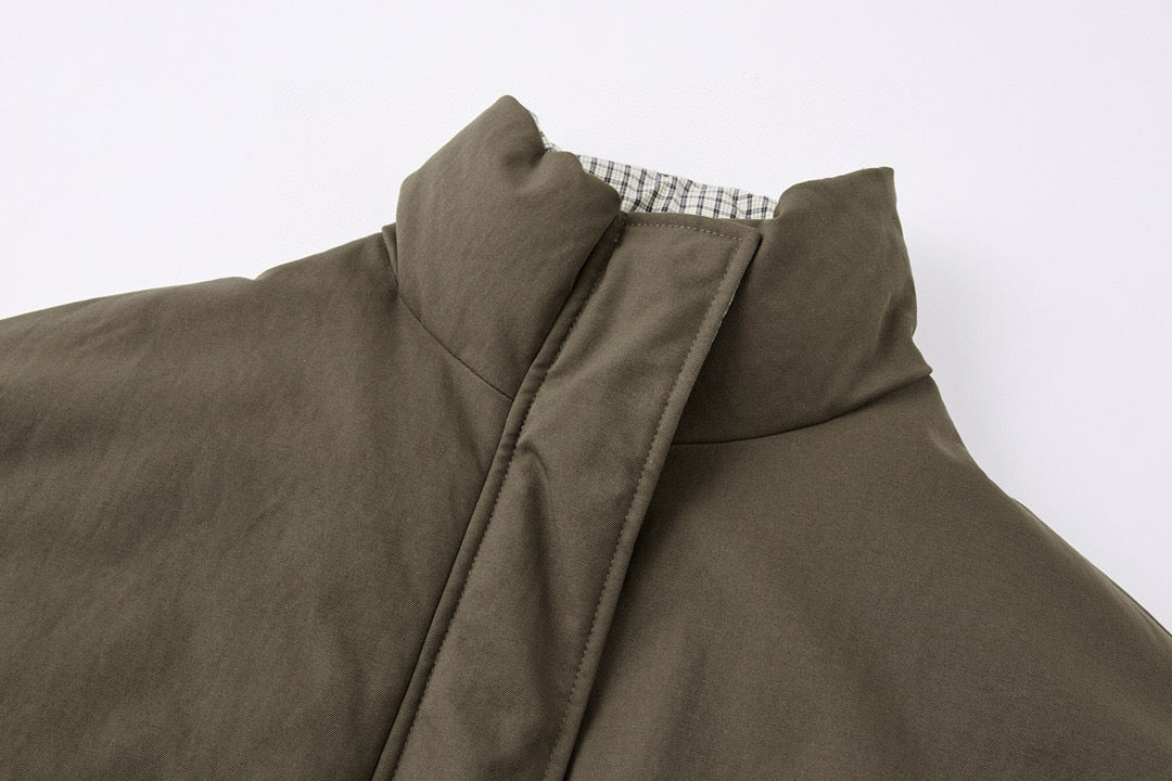 Oversized Drawstring Bow Down Jacket