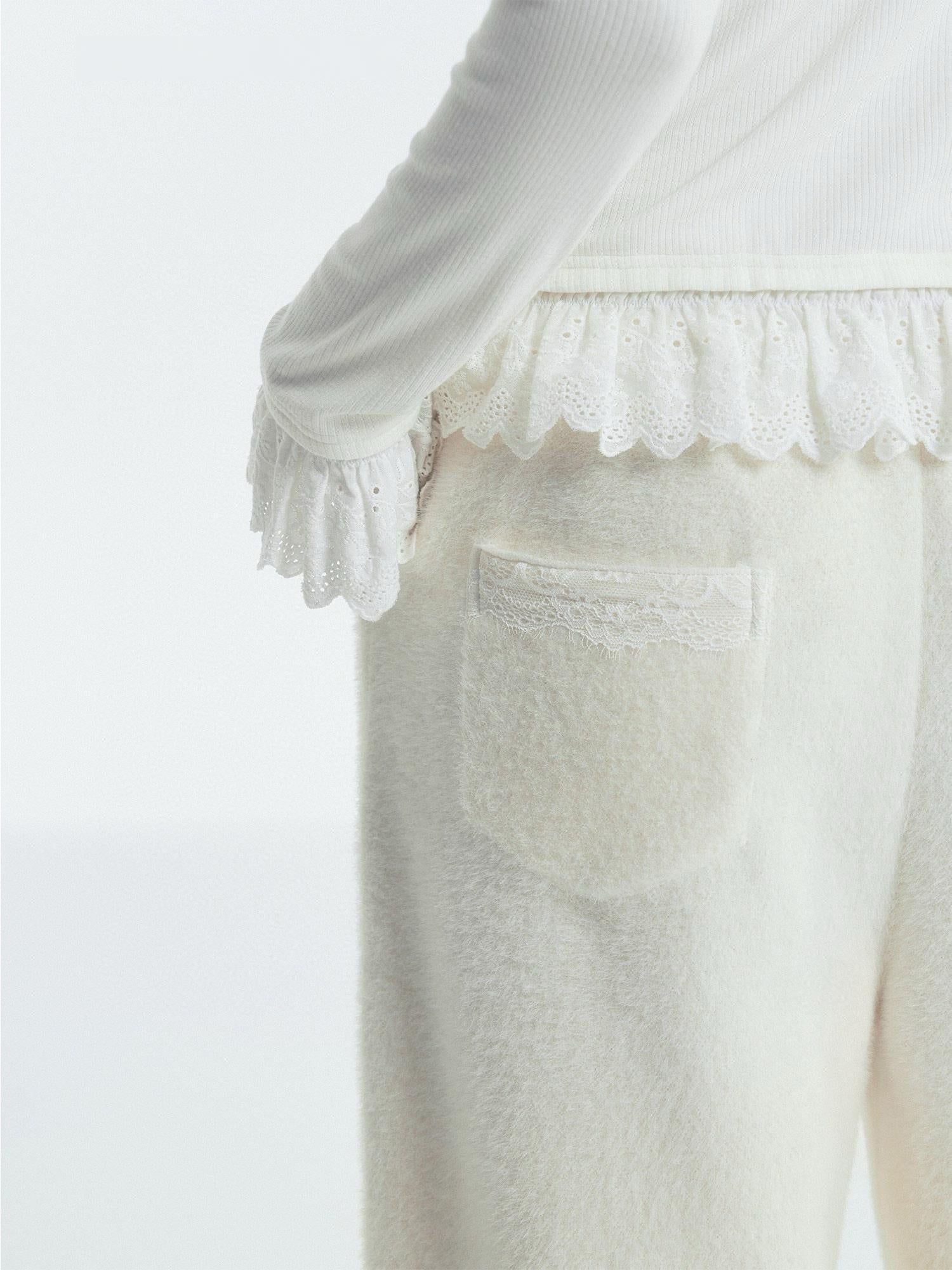 Cozy Brushed Wide-Leg Drawstring Pants