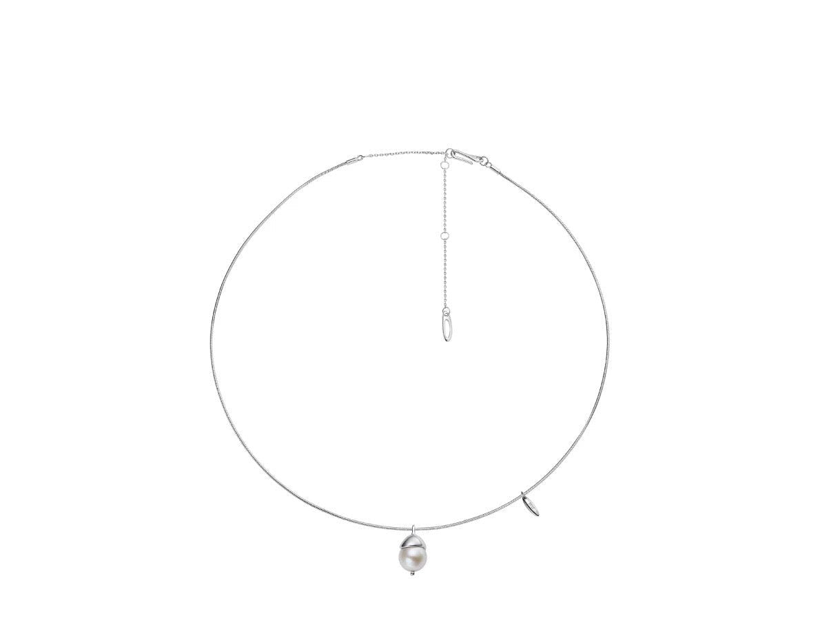 Baroque Pearl Snake Chain Pendant Chain Necklace